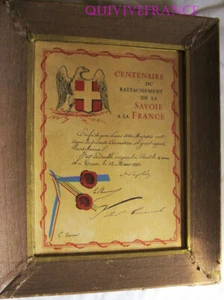 DOC259 - litographie CENTENAIRE DU RATTACHEMENT DE LA SAVOIE A LA FRANCE 1960 - Picture 1 of 4