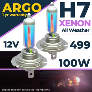H7 100w Xenon Headlight Bulbs Rainbow White Lamp Light Effect Hid 12v Bulb 499 - Picture 1 of 96