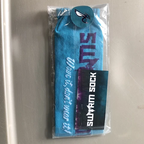 Charlotte Hornets NBA Playoffs Rally Towel Sock “Wave It, Don’t Wear It!” Cover