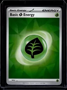 Basic Grass Energy Pokemon Prismatic Evolutions Reverse Holo SVE 009 - Picture 1 of 2
