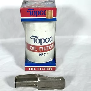 Topco Oil Filter Canister KF-7 Ford Cadillac Chevrolet Buick Huffman & Can Spout - Picture 1 of 15