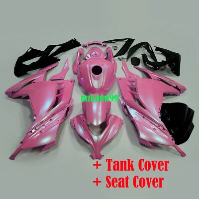 Pink w/ Purple Blue Injection Fairing Kit For Kawasaki Ninja 300 2013-2017 +Tank - Image 1 of 4