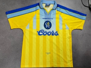 Camiseta de fútbol visitante Chelsea 1996/1997 Umbro #11 talla L sabia - Imagen 1 de 6