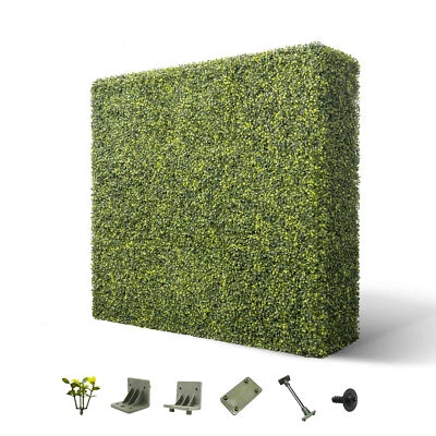 Pared separadora de setos de boj artificial con hojas de imitación para fiesta boda hogar Foto 1 de 4