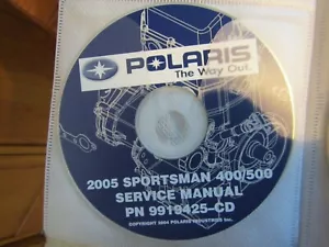 Polaris Sportsman 400/500 2005 manual de servicio en disco #9919425-CD - Imagen 1 de 1