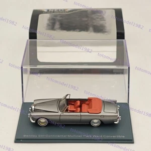NEO 1/87 Bentley SIII Continental Mulliner Park Ward Convertible Grey Resin Car - Picture 1 of 8
