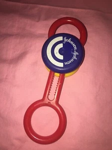 Johnson N Johnson Vintage Roly Poly Roller Wheel Eye Follow Toy Toy Of Month - Picture 1 of 10