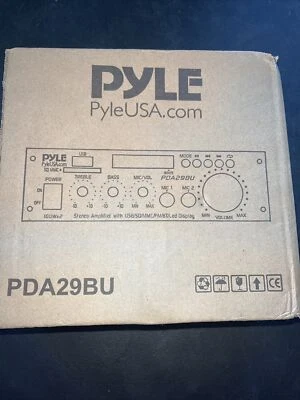 ONLY Pyle PDA29BU Wireless Bluetooth Stereo Power Amplifier New In Box - Image 1 of 2