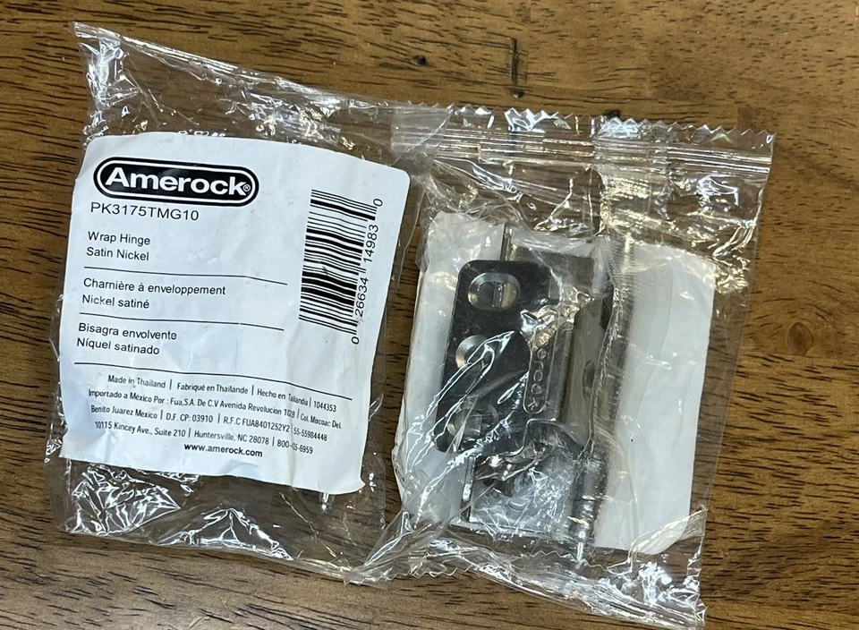 5x Amerock Full Inset Wrap Minaret Tip Hinge Satin Nickel 3/4" Door PK3175TMG10