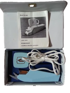Tijeras Eléctricas Vintage Tijeras Penncrest Instrucciones Originales y Estuche - Imagen 1 de 3