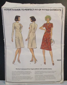 Vogue Personal Fit Muster 1004 Misses Kleid Größe 10 Brustumfang 32,5" Schnitt komplett - Bild 1 von 13