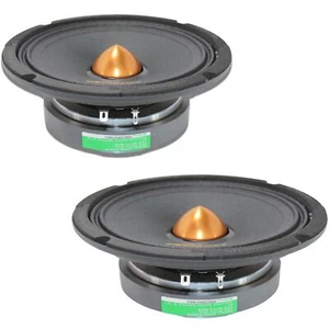 Paar 6" 200W 4-Ohm Mid-Bass Gold Bullet Lautsprecher Audiopipe - Bild 1 von 4