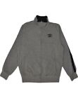 Umbro Mens Tracksuit Top Jacket Xl Grey Cotton Ab04