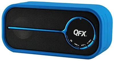 QFX BT-40BLU/BL Portable Rechargeable Bluetooth Speaker with Microphone (Blue) - Image 1 of 2