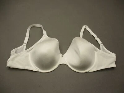 40DD Breezies Womens White Underwire Padded Back Closure T-Shirt Demi Bra 3S - Image 1 of 4