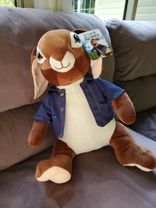 Bonita cesta de Pascua de felpa Peter Rabbit 14"" Dan Dee - Imagen 1 de 8