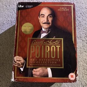 Poirot - Series 1-13 - Complete (Box Set) (DVD, 2013) Outer Box Damage