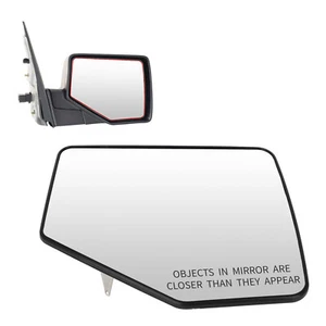 Espejo plano de vidrio cromado lado izquierdo del conductor para Ford EXPLORER 2006-2010 - Imagen 1 de 4