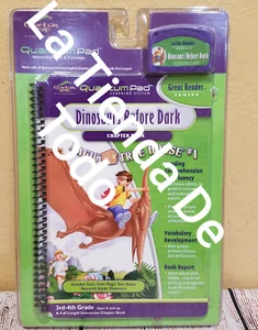 BOOK & CARTRIDGE DINOSAUR BEFORE DARK FOR QUANTUM LEAP PAD SYSTEM READ - Picture 1 of 2