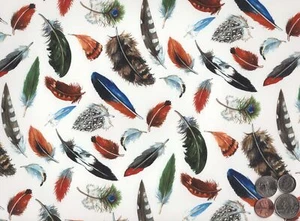 Allover Feathers Chintz 1 Stck. 9 x 13,5 Zoll Überglasung Keramik Aufkleberblatt - Bild 1 von 2