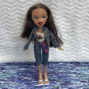 2004 Bratz Funk Out Muñeca Yasmin Pelo Marrón Conjunto Chaqueta Zapatos - Imagen 1 de 18
