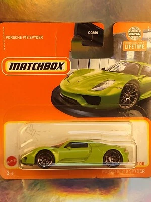 Diecast 1:55 MATCHBOX PORSCHE 918 SPYDER mint in box 45/100 - Immagine 1 di 4