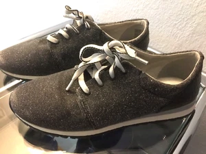 Jana Soft Line Schuhe Sneaker Schnürschuhe schwarz silber Damen, Größe 39, top - Bild 1 von 5