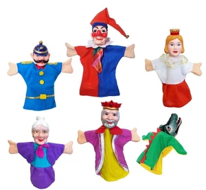 Handpuppen Set Kasperlfiguren Kasperlpuppen mit Krokodil Puppet Playroom 6 tlg - Bild 1 von 9