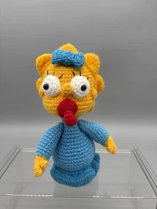 Maggie Simpsons Handarbeit Häkelfigur ein tolles Geschenk, Sammlerstück RAR - Bild 1 von 7