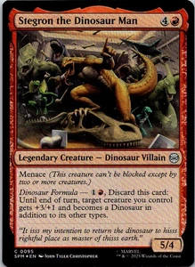 Stegron the Dinosaur Man Foil C Marvel's Spider-Man - 95 NM - Picture 1 of 1