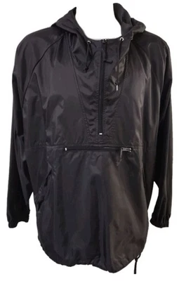 GAP Pullover Jacket Mens XLarge Black Hooded Windbreaker Anorak  Kangaroo Pocket - Image 1 of 4