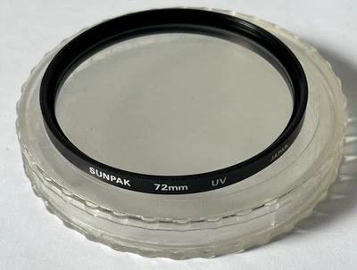Sunpak - 72mm UV Ultra Violet Filter - Case / vgc - Image 1 of 3