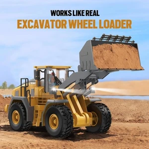 9-Channel Remote Control Metal (Wheel Loader) Tractor Sounds & Lights NEW - Picture 1 of 4