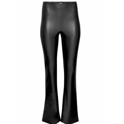ARITZIA Wilfred Elaine Vegan Leather High Rise Black Flared Pants Womens Size 12 - Image 1 of 4