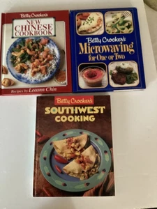 3 Betty Crocker Cookbooks: New Chinese,Southwest Cooking & Microwaving for Two - Picture 1 of 24