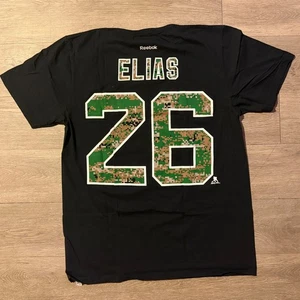 New Jersey Devils Patrik Elias Camouflage Reebok NHL Hockey Player Shirt L - Bild 1 von 4