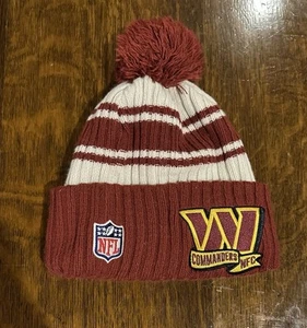 NFL Washington Commanders New Era Knit Beanie - Burgundy Hat New NWOT Football - Picture 1 of 4