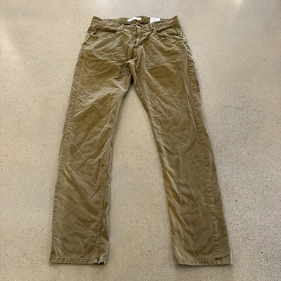 Billy Reid Ashland Pants Mens 34x32 Brown Khaki Faded Corduory 5 Pocket Chino - Image 1 of 4