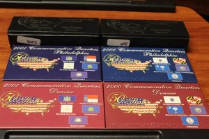 2000 y 2001 P+D - Juego de 4 cuartos conmemorativos de estado de Estados Unidos como nuevos. - Imagen 1 de 17