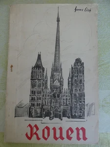Rare brochure allemande de 29 dessins imprimés representant monuments  de rouen - Imagen 1 de 10