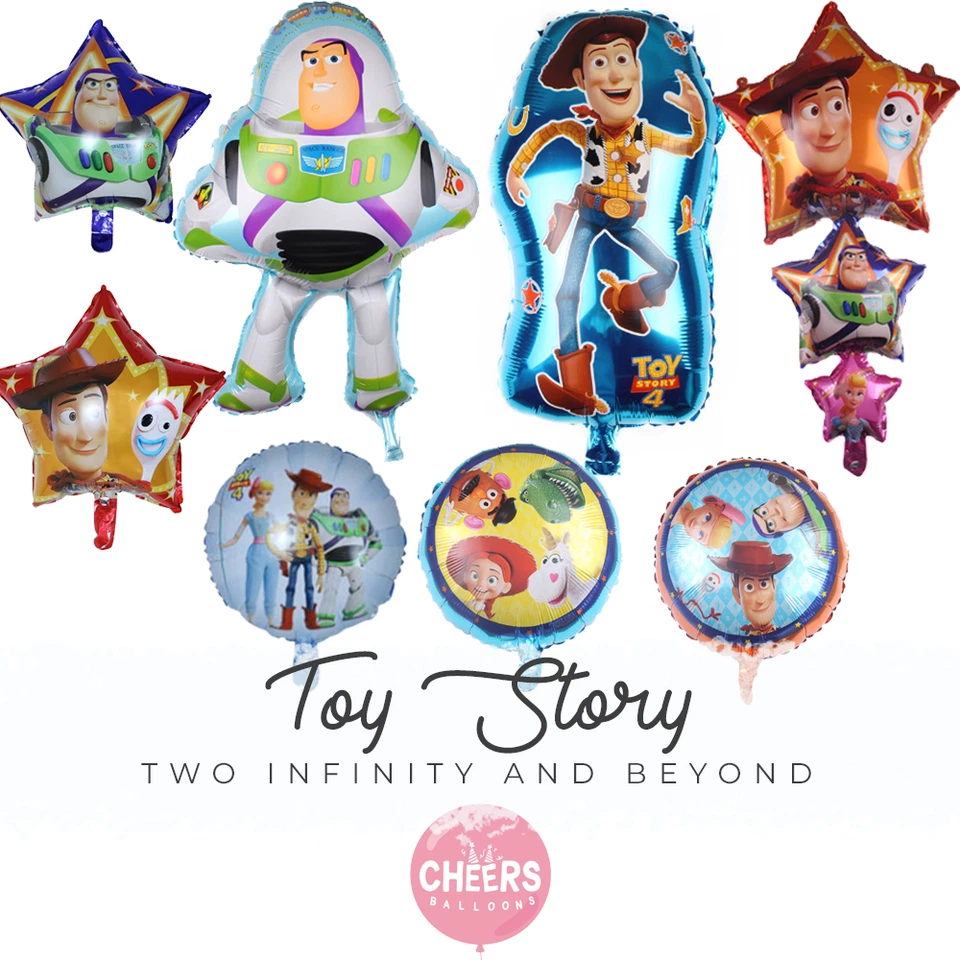 Globos Toy Story | Woody 24", Buzz Lightyear 30", Star Cluster 37" | Disney Pi Foto 1 de 1