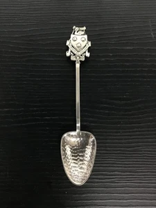 ANTIQUE James Linton Sterling Silver Teaspoon - Swan Crest - Australian  - Picture 1 of 7