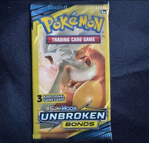 Tarjeta Pokémon - Vínculos ininterrumpidos - Sol y Luna - Paquete de refuerzo de 3 cartas arte aleatorio - Imagen 1 de 1