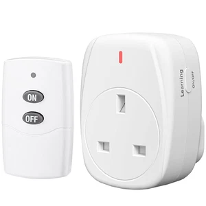 13A/3120W Remote Control Plug Socketshbn Wireless Remotely Control Switch Soc... - Picture 1 of 12