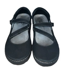 Vionic Judith schwarz Wildleder Mary Jane Orthaheel Technologie Hakenschlaufe Schuhe Größe 8 - Bild 1 von 8