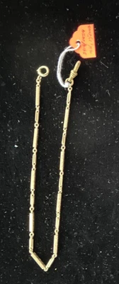 Estate Find ~ 14k Yellow Gold Pocket Watch Chain 13" Long For Scrap or Use - Image 1 of 4