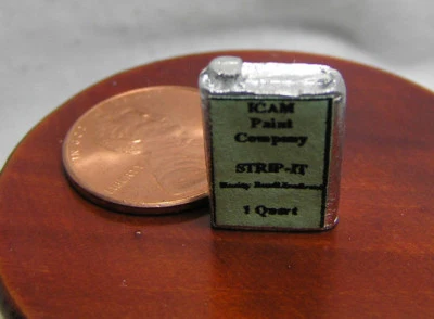 Lata de cuarto de galón miniatura para casa de muñecas Strip-It Foto 1 de 2