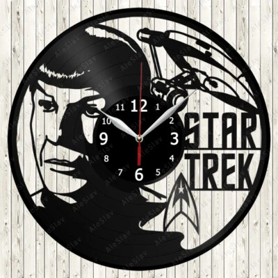 StarTrek Vinyl Record Wall Clock Decor Handmade 2077 - Image 1 of 4
