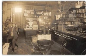 Minneapolis, mn rppc o'Donnell Bros General Store Innenraum 1910er Jahre Foto Postkarte - Bild 1 von 2