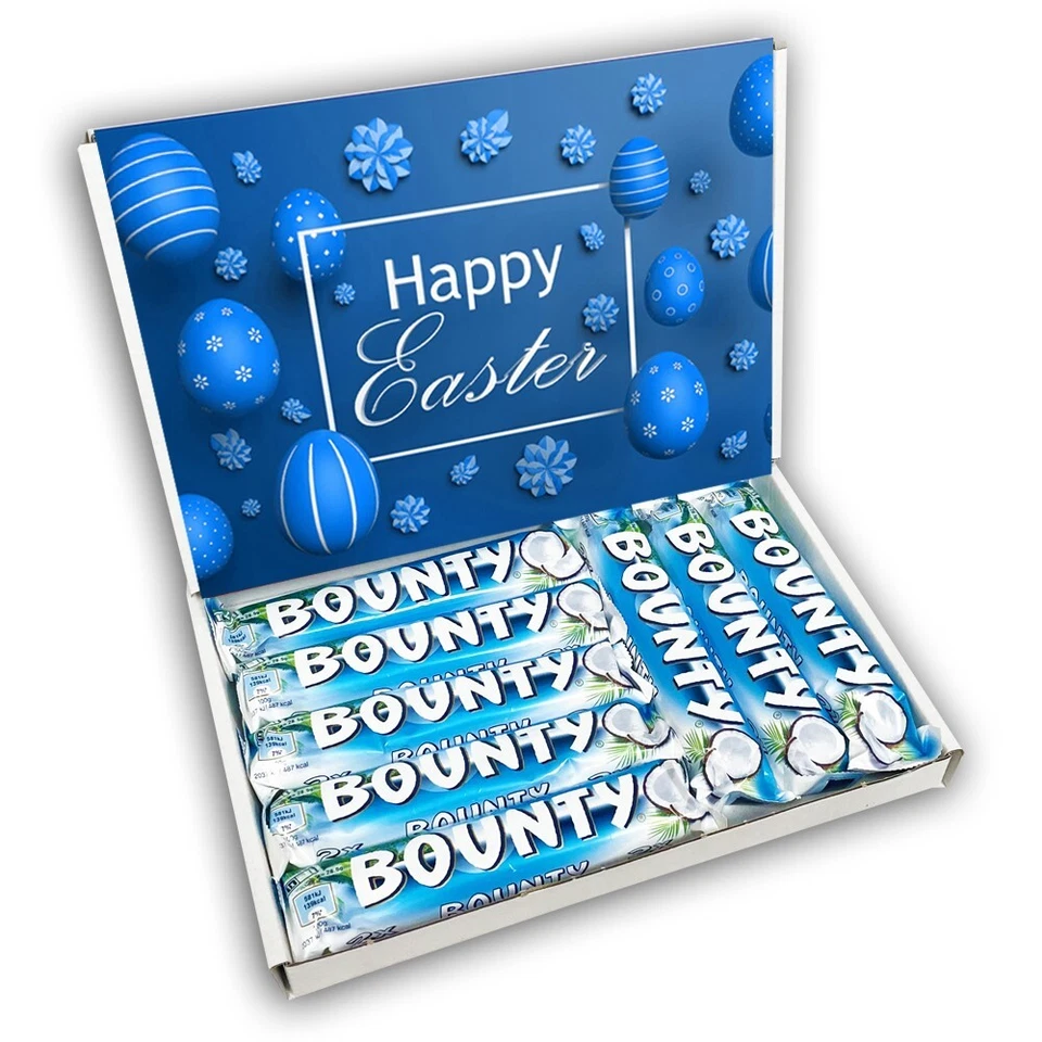 Bounty Milk Chocolate Bars Gift Box Easter Gift Present Bounty Blue - Image 1 of 3